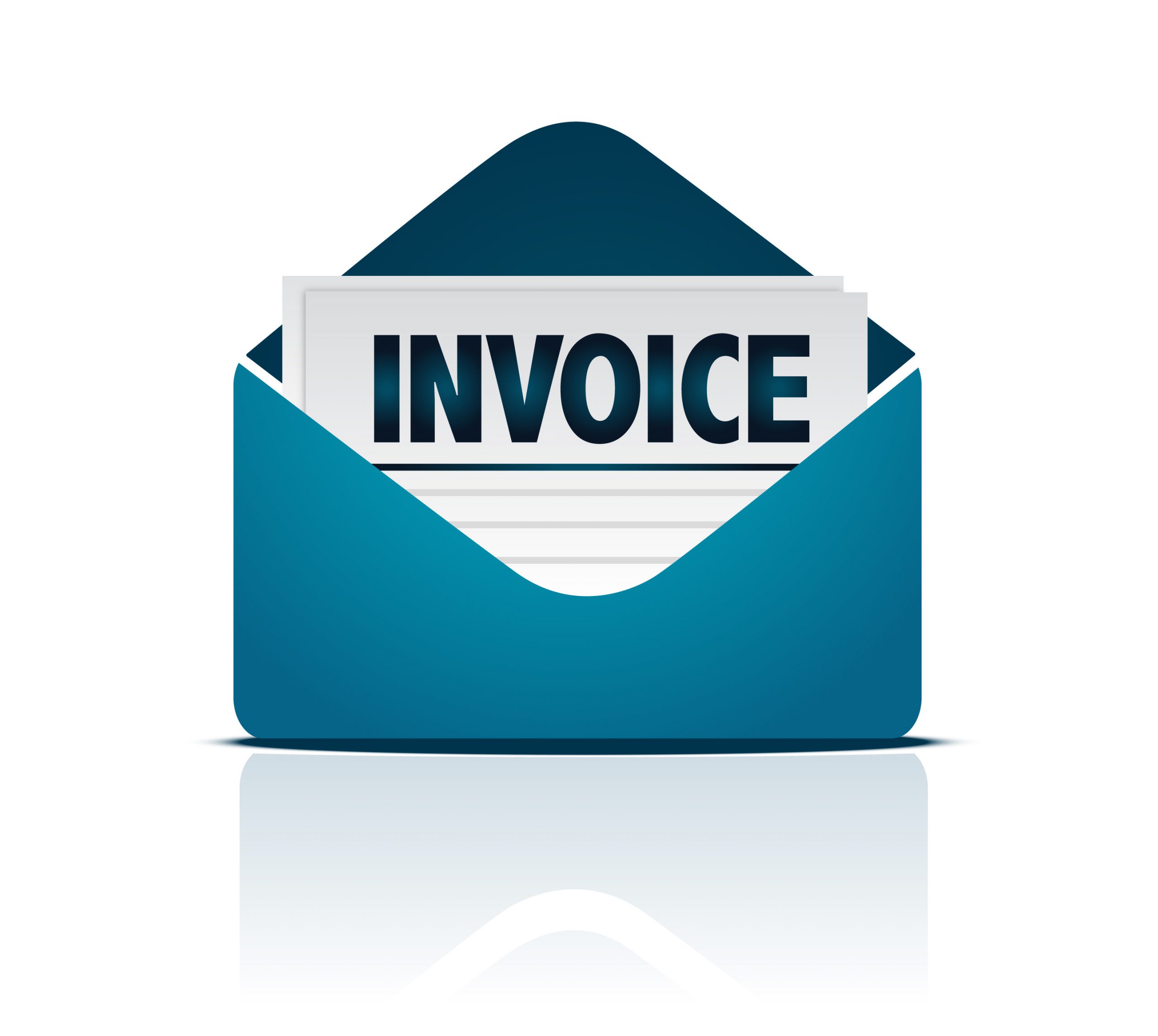 invoice with envelope