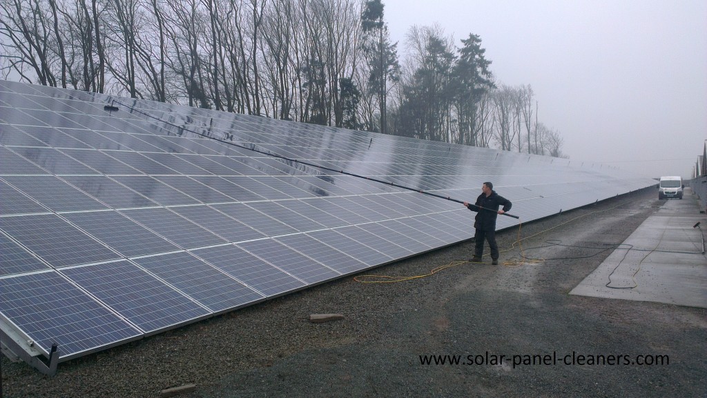Solar Panel Cleaning Completed On Largest Solar Array In Shropshire