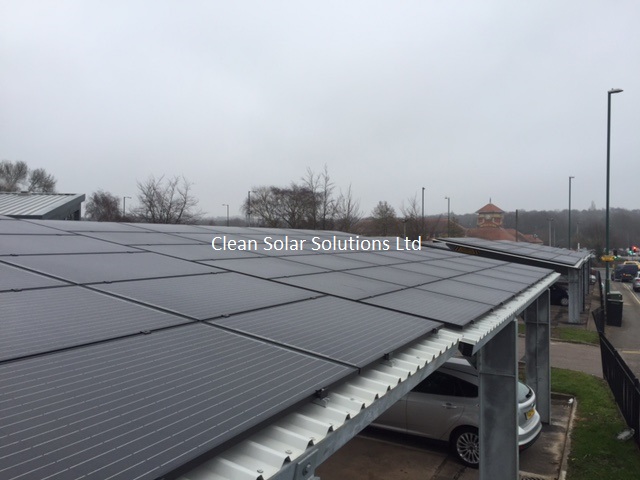 Solar Carport Cleaning – U.K.’s Largest Cleaned In Nottingham