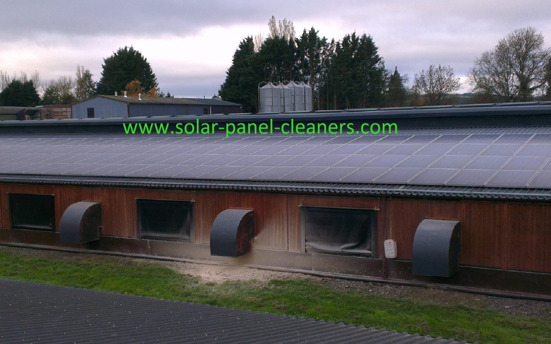 Solar Panel Cleaning Completed On Herefordshire Poultry Farm For Green Switch Solutions