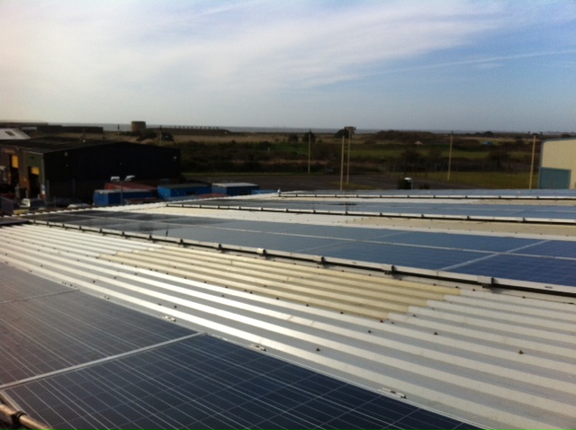 Commercial Solar Panel Cleaning Completed On Hythe Roof