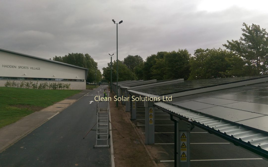 UK’s Biggest Solar Carport Cleaned By Clean Solar Solutions