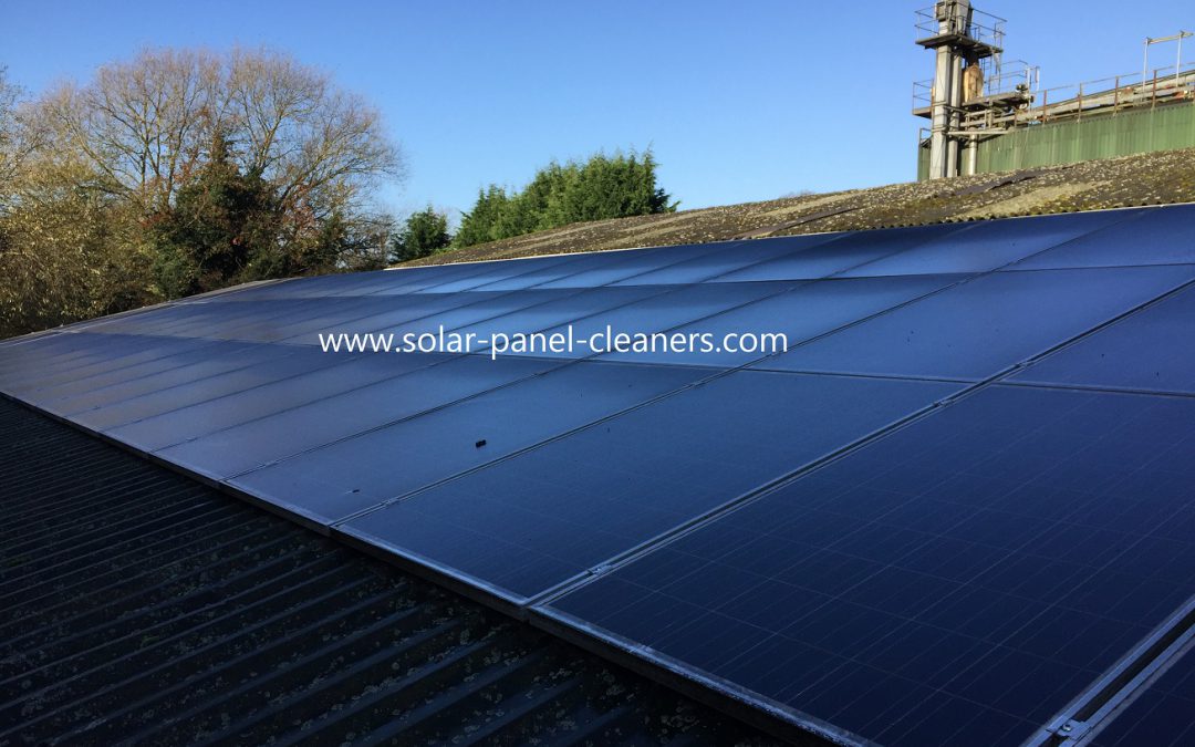 Commercial Solar Panel Cleaning At Holmes Chapel, Cheshire