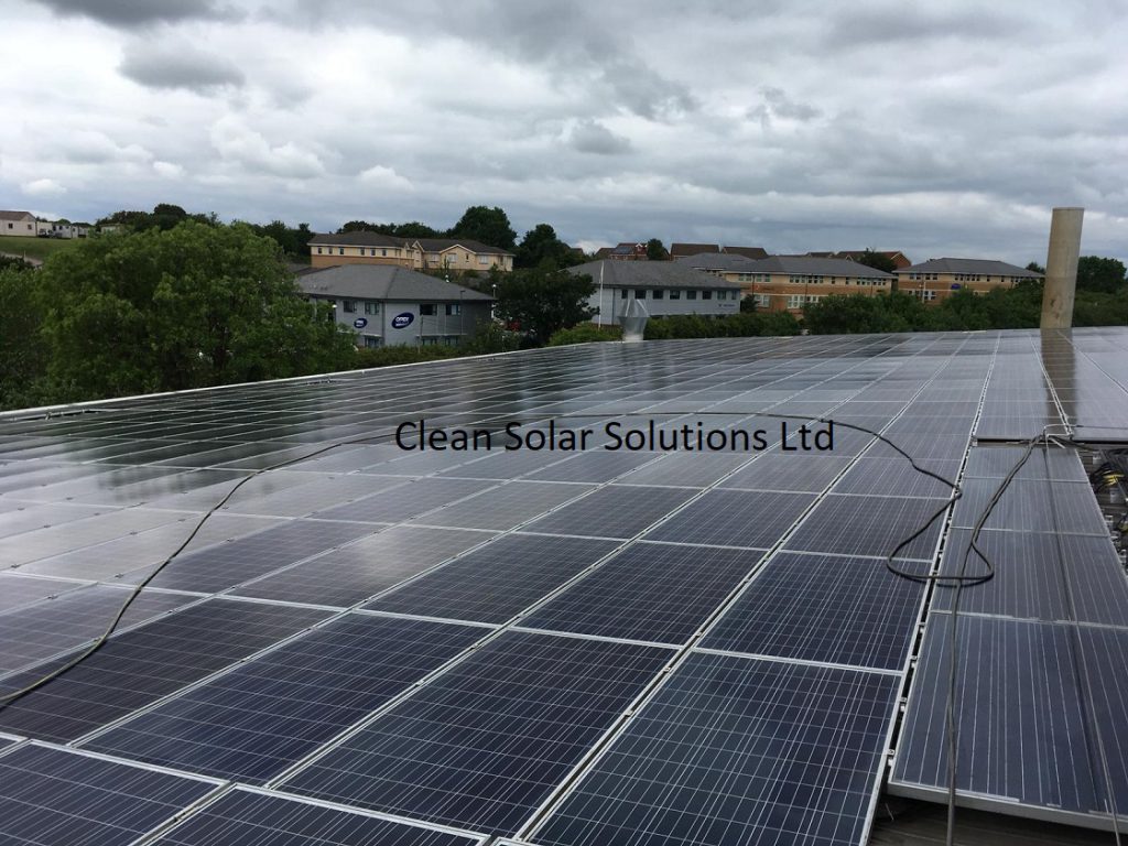 Cleaned Solar Panels On Bristol Roof Clean solar panels in Bristol