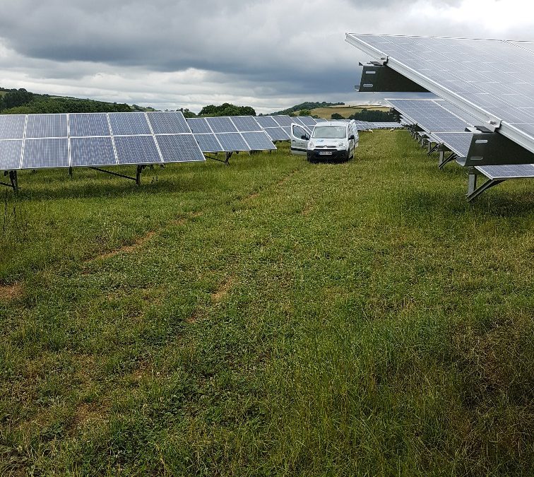 Solar Farm Cleaning Completed Near Exeter