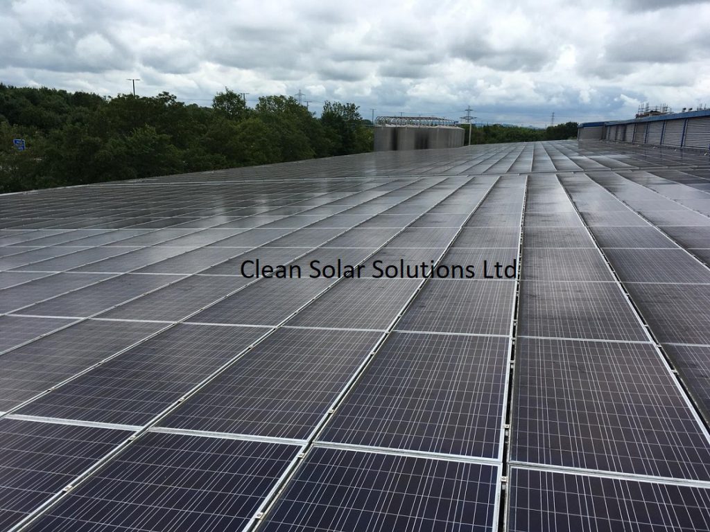 Solar panels that need cleaning in Bristol
