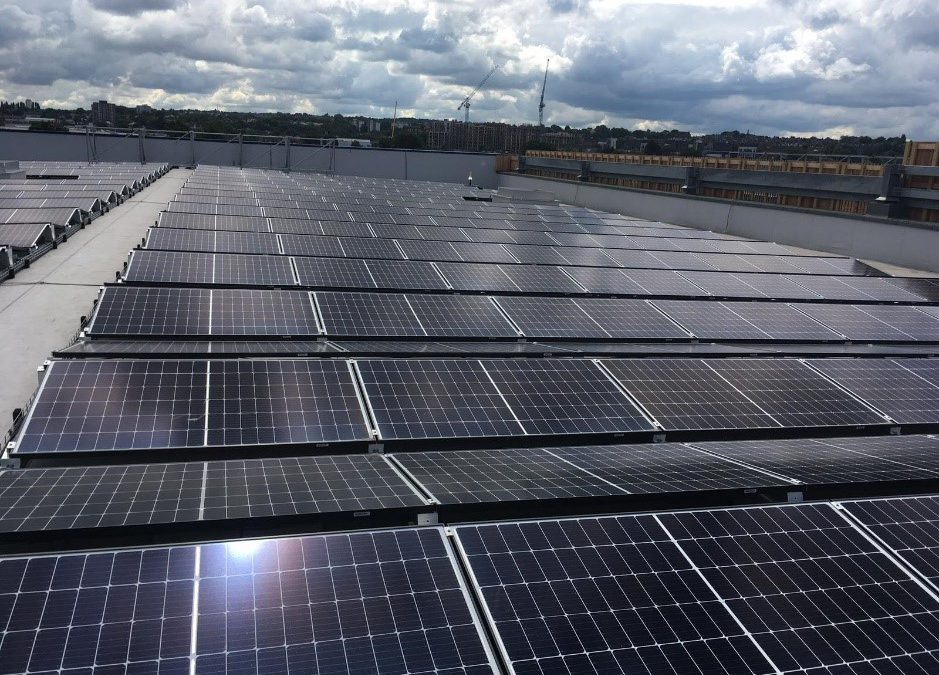 Solar Panel Cleaning On Greenwich Furniture Store