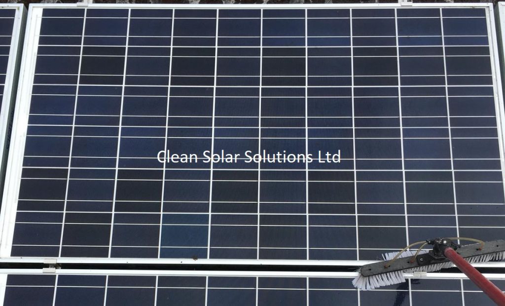 Finished solar panel cleaning Halesworth
