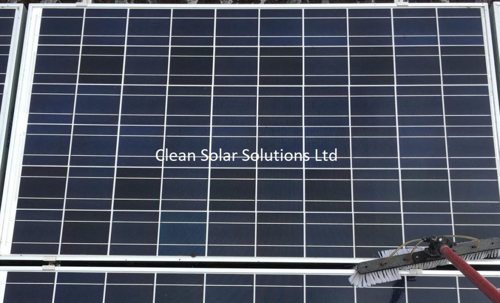 Solar panel cleaning Halesworth Finished solar panel cleaning Halesworth