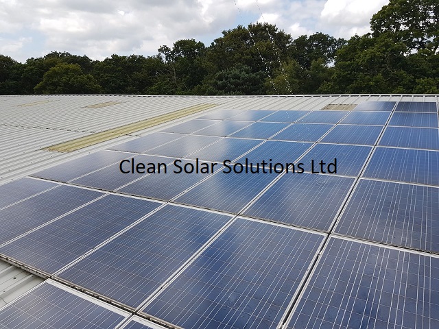 Commercial Solar Panel Cleaning At Nursling Completed
