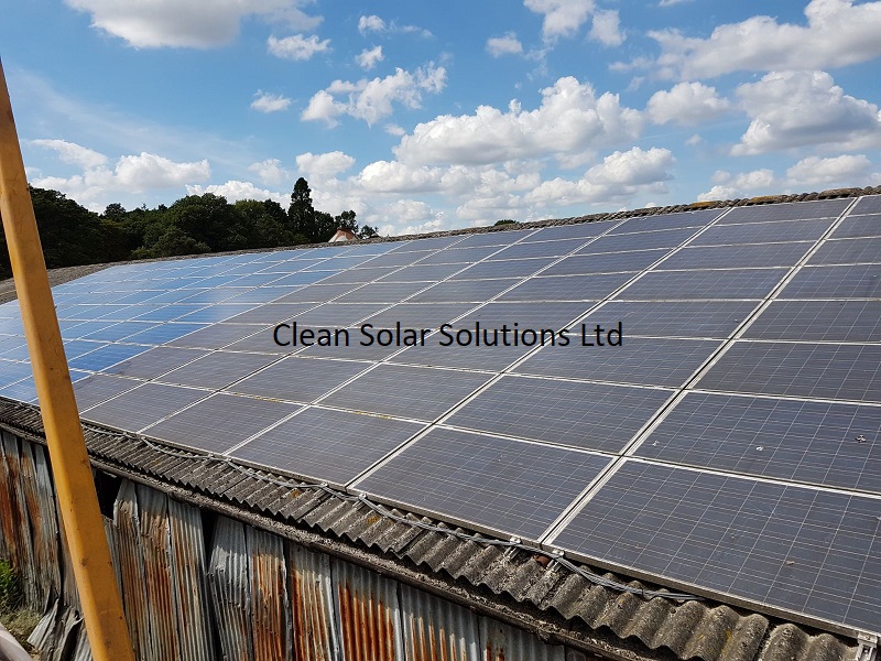 Solar Panel Cleaning On Totton Beef & Pork Farm