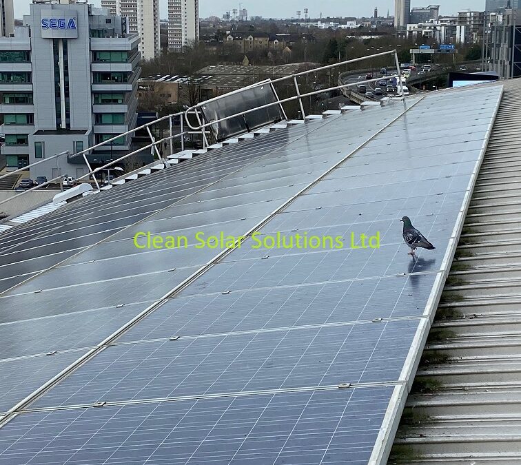 Solar Panel Cleaning Completed On Chiswick Storage Block